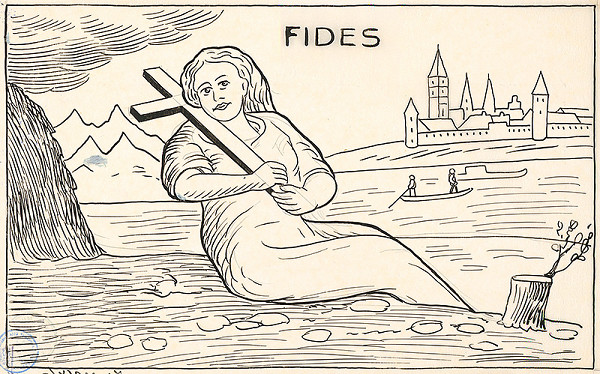 Karol Frech – Náčrt ozdoby z rakvy Fuggerovej v Dóme - Viera 