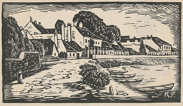 Karol Frech – Podhradské nábrežie v Bratislave 