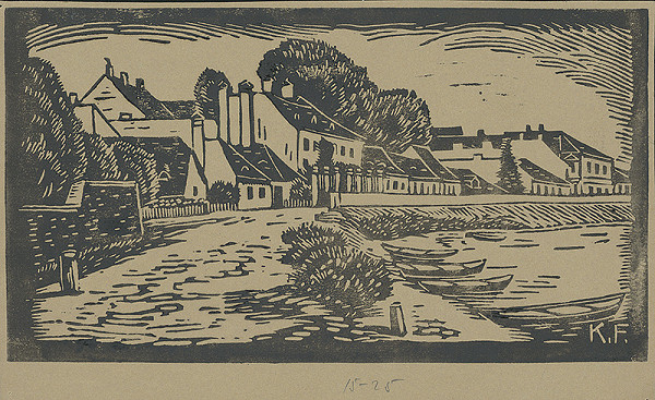 Karol Frech – Podhradské nábrežie v Bratislave 