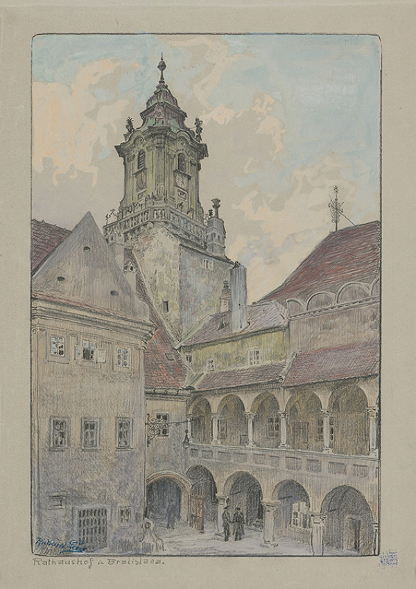 Richard Lux – Radničné nádvorie v Bratislave 