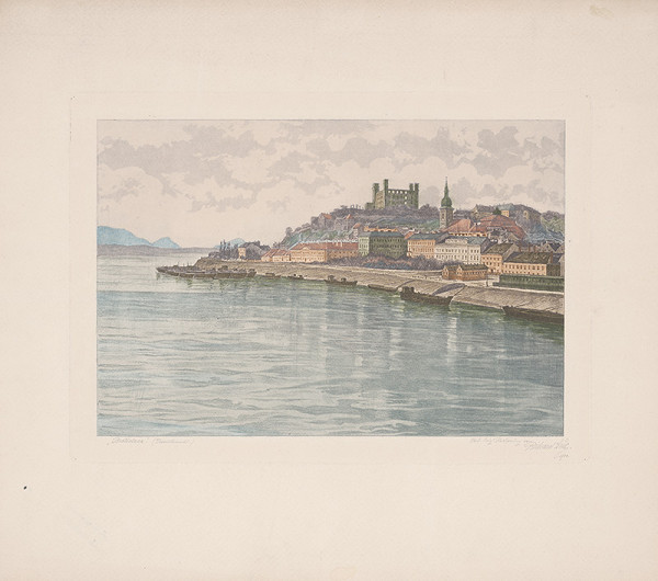 Richard Lux – Pohľad na Bratislavu 