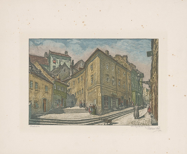 Richard Lux – Zámocké schody v Bratislave 