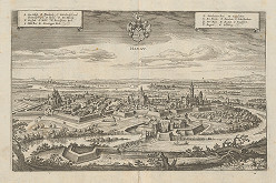 Matthäus Merian – Opevnenie mesta Hanau 