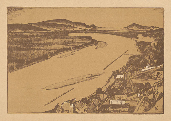 Stredoeurópsky grafik z 20. storočia – Dunaj pri Bratislave 