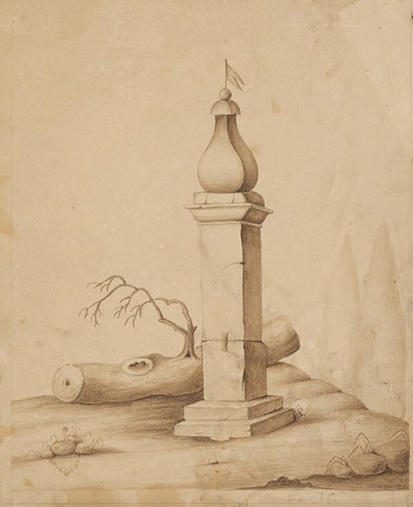 Stredoeurópsky grafik z 19. storočia – Architektonická štúdia 