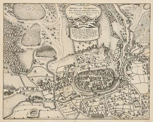 Matthäus Merian – Opevnenie mesta Leutkircha 