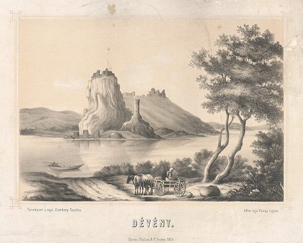 Lajos Kazay, Gusztáv Zombory – Devín v 19.storočí 