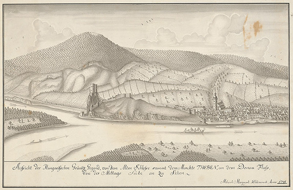 Michael Marquart – Pohľad na uhorské hranice pri Devíne 