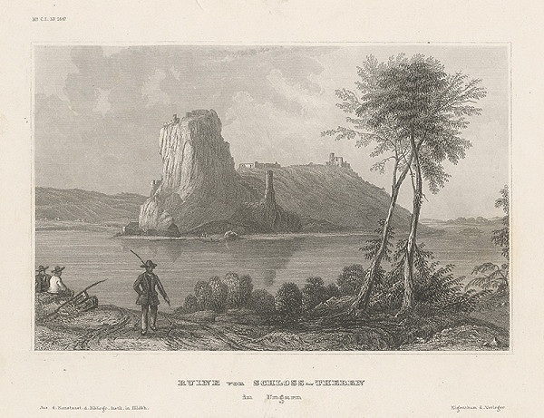 Stredoeurópsky grafik z 2. polovice 19. storočia – Zrúcaniny Devína 