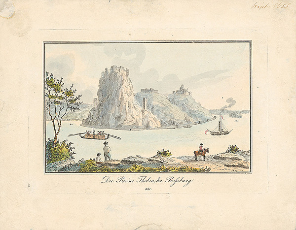 Johann Vincenz Reim – Zrúcaniny Devína pri Bratislave 