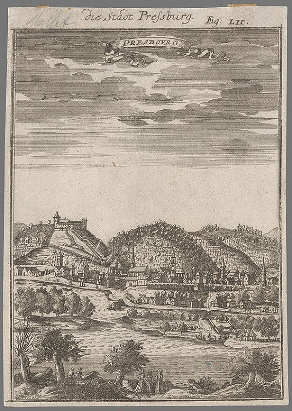 Stredoeurópsky autor z konca 17. a začiatku 18.storočia – Bratislava - pohľad z juhu 