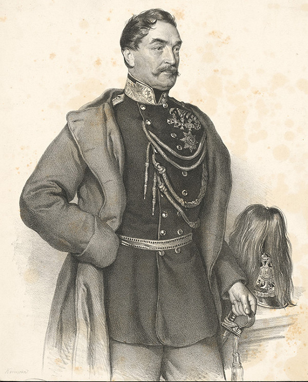 Joseph Kriehuber – Portrét Johanna Franza baróna Kempen von Fichtenstamm 