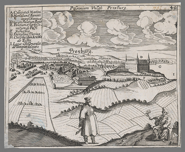 Lucas Schnitzer – Pohľad na Bratislavu zo severozápadu 