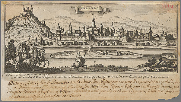 Jacob Peeters – Bratislava z juhu 