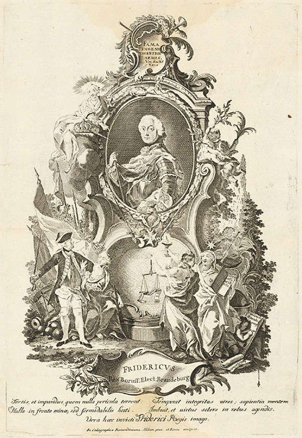 Johann Esaias Nilson – Portrét kráľa Fridricha Veľkého 