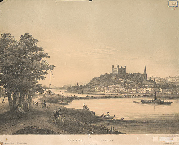Franz Josef Sandmann, Josef Stoufs – Pohľad na Bratislavu z juhu 