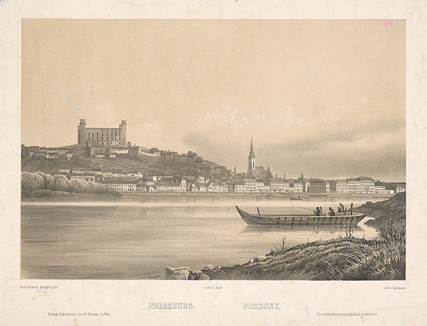 Franz Josef Sandmann, Jakob Alt – Bratislava z juhu 