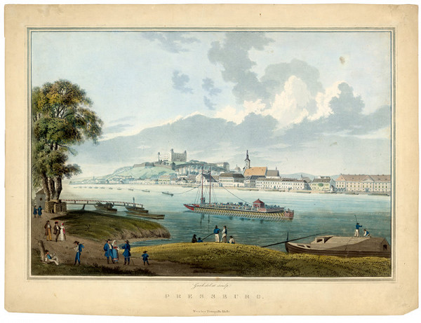 Eduard Gurk – Pohľad na Bratislavu z juhu 