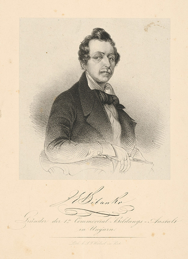 August Friedrich Walzel – Portrét J.E.Bíbanku 