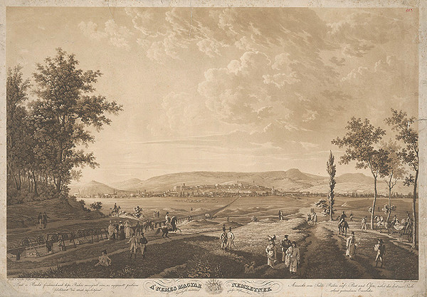 Eduard Gurk, Johann Hofbauer – Pohľad na Pešť a Budín 