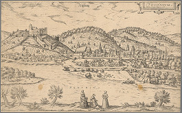 Franz Hogenberg, Joris Hoefnagel – Bratislava v 16. storočí - pohľad z juhu 