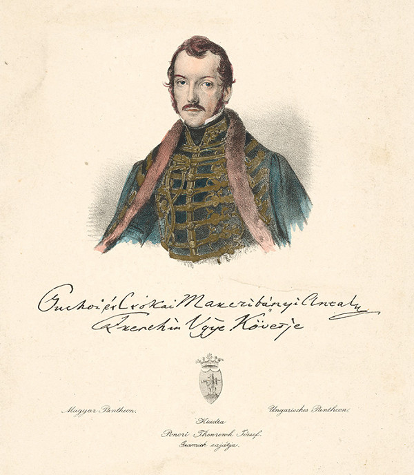 Stredoeurópsky grafik z 19. storočia – Portrét Antona Manczibányiho 