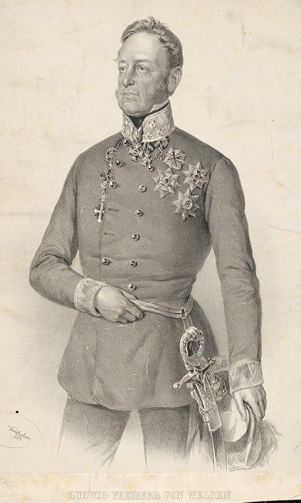 Joseph Kriehuber – Portrét Ľudovíta Freihera 