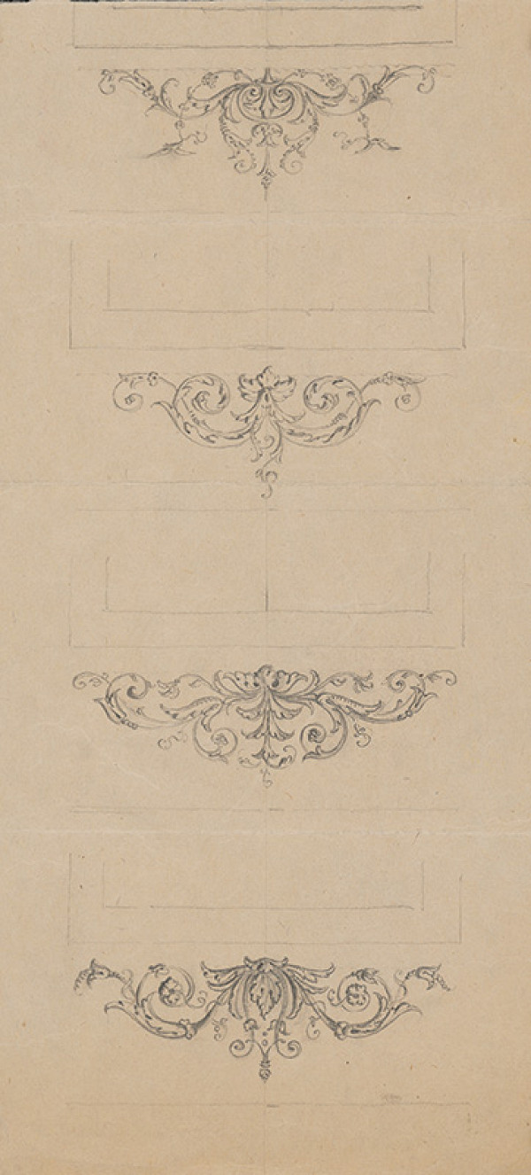 Alojz Rigele – Návrhy na parapetný ornament 