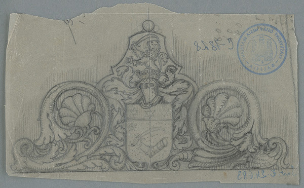 Alojz Rigele – Návrh na erbový rám 