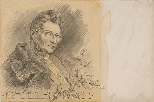 Alojz Rigele – Portrét Gabelsbergera 