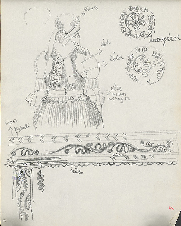 Maďarský maliar z 20. storočia – Skicár 