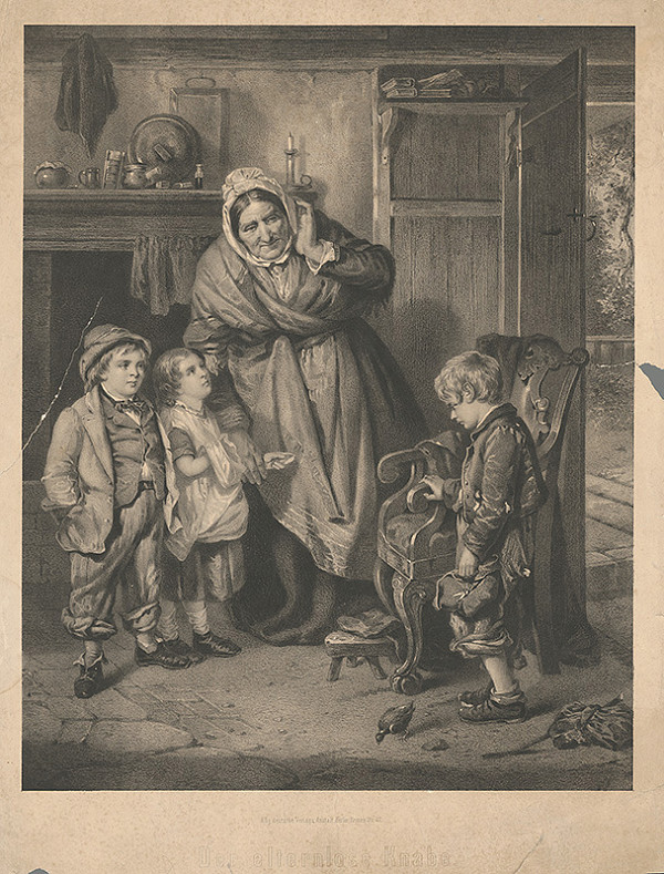 Stredoeurópsky grafik z 1. polovice 19. storočia – Sirota 