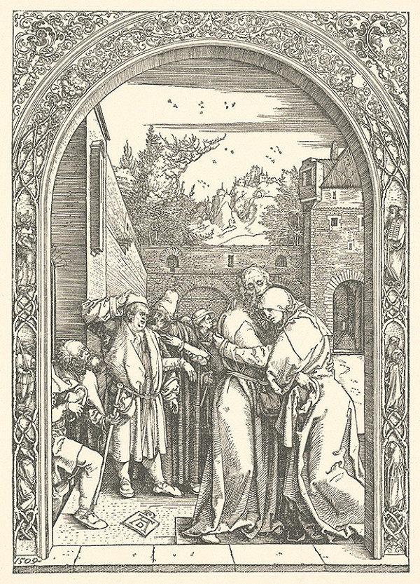 Albrecht Dürer – Stretnutie Joachima a Anny pri Zlatej bráne (3) 