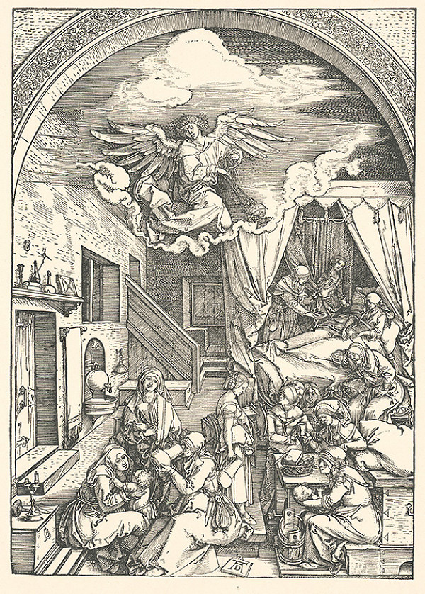 Albrecht Dürer – Narodenie Panny Márie (4) 