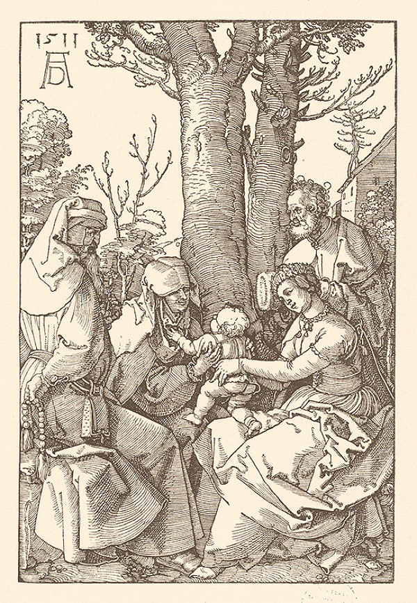 Albrecht Dürer – Svätá rodina s Joachimom a sv. Annou pod stromom 