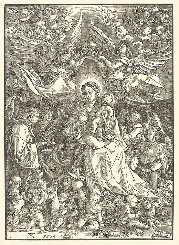 Albrecht Dürer – Panna Mária ako kráľovna anjelov 