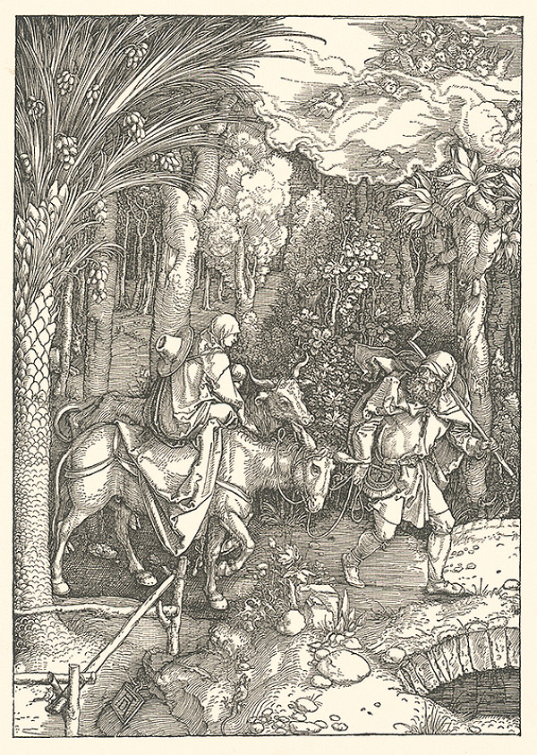 Albrecht Dürer – Útek do Egypta (13) 