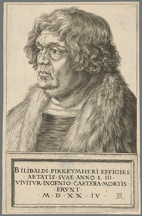 Albrecht Dürer – Portrét Bilibalda Pirkeymhera 
