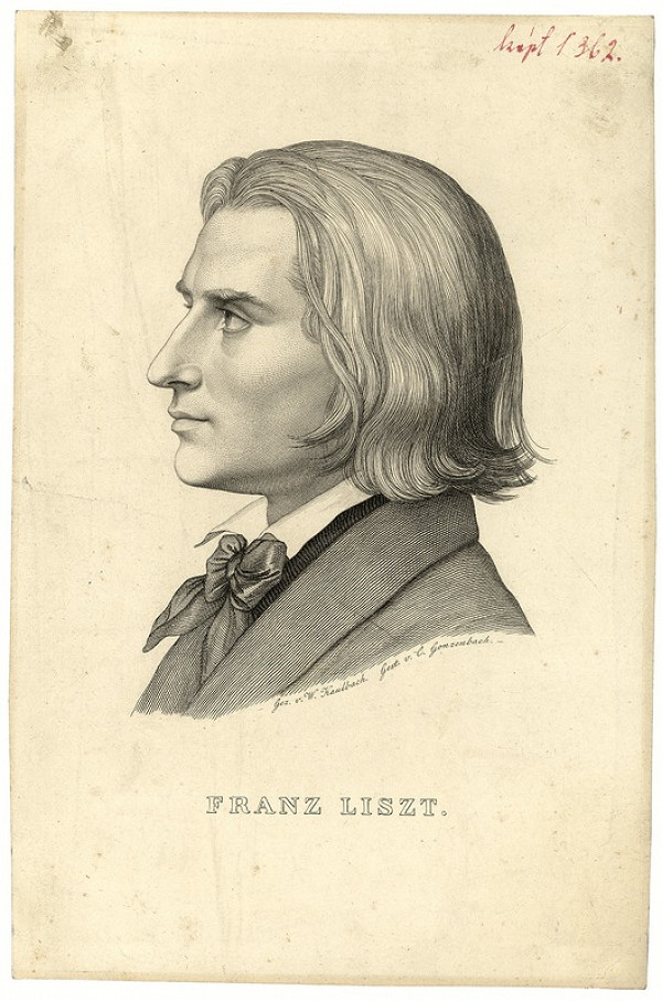 Carl Arnold Gonzenbach, Wilhelm von Kaulbach – Franz Liszt 