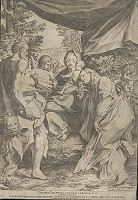 Antonio Allegri Correggio, Agostino Carracci, Donato Rasciotti – Madona s dieťaťom, sv. Hieronymom a Máriou Magdalénou  