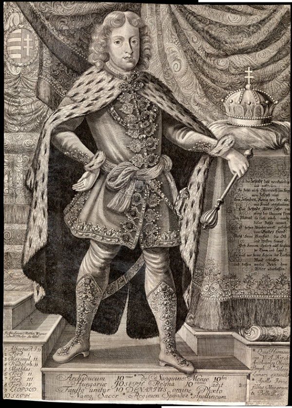 Johann Ulrich Krauss – Jozef I. ako uhorský kráľ 