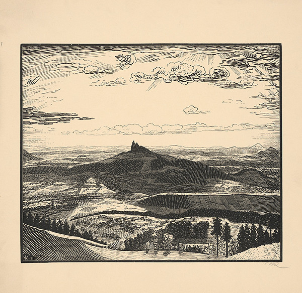 Stredoeurópsky grafik z 20. storočia – Trosky večer 