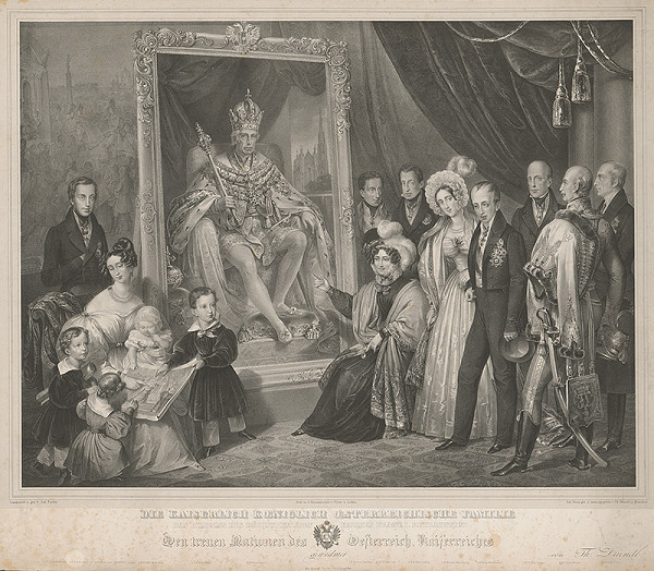 Thomas Driendl, Johann Nepomuk Ender – Cisárska rodina pred obrazom Františka I. 