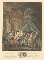 Pierre-Antoine Baudouin, Jean Michel Moreau, Jean Baptiste Blaise Simonet – Svadobná noc 