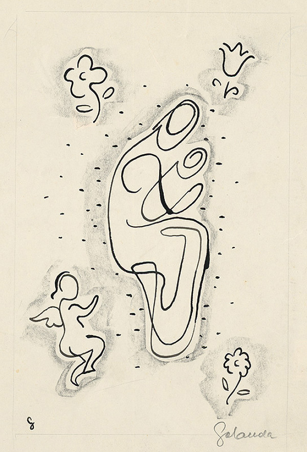 Mikuláš Galanda – Madona s dieťaťom 