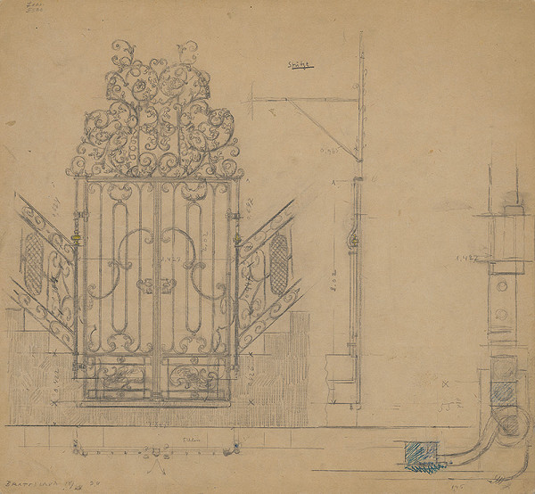 Stredoeurópsky autor zo začiatku 20. storočia – Návrh na železné dvere pre Mestské múzeum v Bratislave 