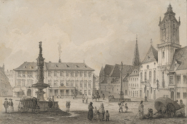 Rudolf Alt – Hlavné námestie v Bratislave 