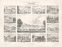 Antal József Strohmayer, Johann Höfelich, C.F. Wigand – Pohľad na Bratislavu z juhu a jej mestské interiéry 