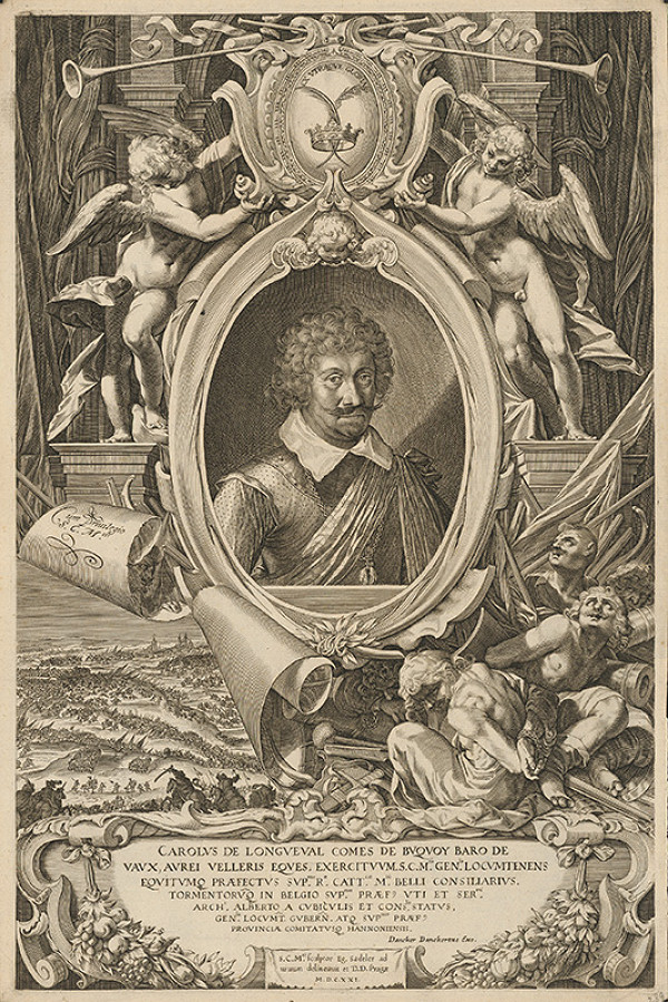 Aegidius Sadeler II. – Portrét generála Karola Bonaventúru de Longueval, grófa de Buguoy 