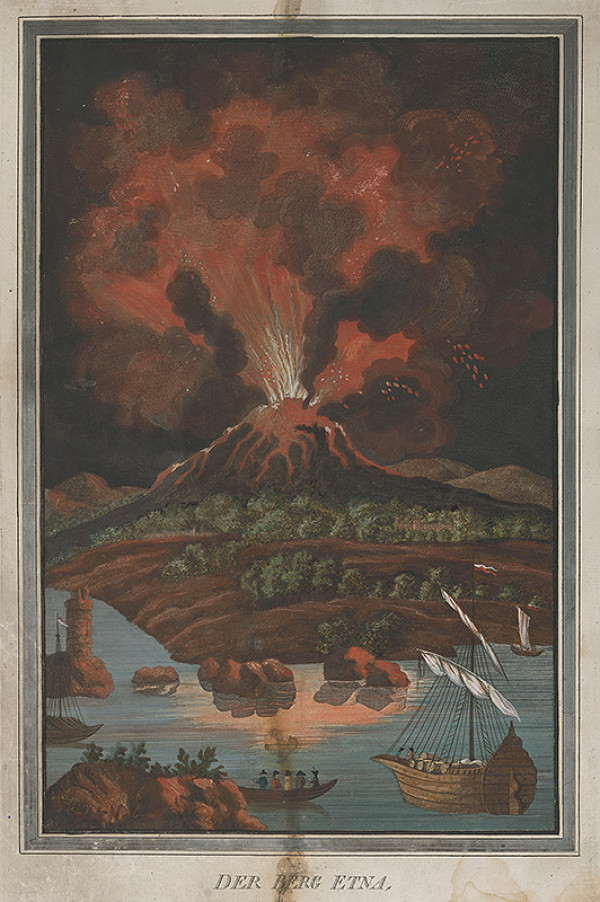 Stredoeurópsky grafik z 19. storočia – Etna 